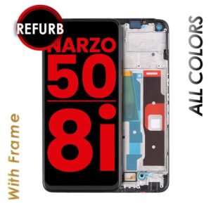 LCD ASSEMBLY WITH FRAME COMPATIBLE FOR REALME 8I / NARZO 50