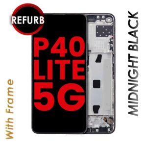 LCD ASSEMBLY WITH FRAME COMPATIBLE FOR HUAWEI P40 LITE 5G (BLACK
