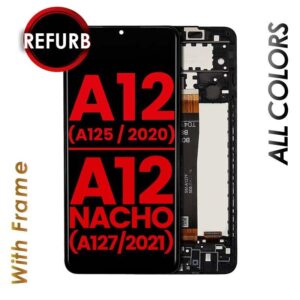 LCD ASSEMBLY WITH FRAME COMPATIBLE FOR SAMSUNG GALAXY A12 (A125