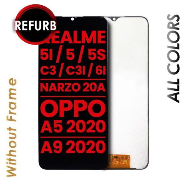 LCD ASSEMBLY FOR REALME 5i / 5 / 5S / C3 / C3i / 6i & MORE
