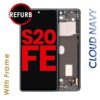 OLED ASSEMBLY WITH FRAME FOR SAMSUNG GALAXY S20 FE 5G (NAVY)