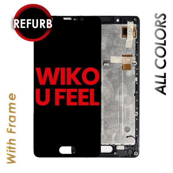 LCD ASSEMBLY WITH FRAME COMPATIBLE FOR WIKO U FEEL