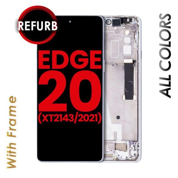 LCD ASSEMBLY WITH FRAME FOR MOTOROLA EDGE 20 (XT2143 / 2021)