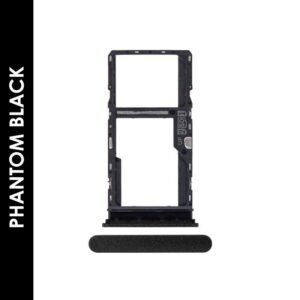 DUAL SIM TRAY COMPATIBLE FOR MOTOROLA G30 (XT2129) (BLACK)