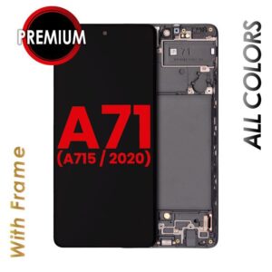 OLED ASSEMBLY WITH FRAME FOR GALAXY A71 (A715 / 2020) (PREMIUM)