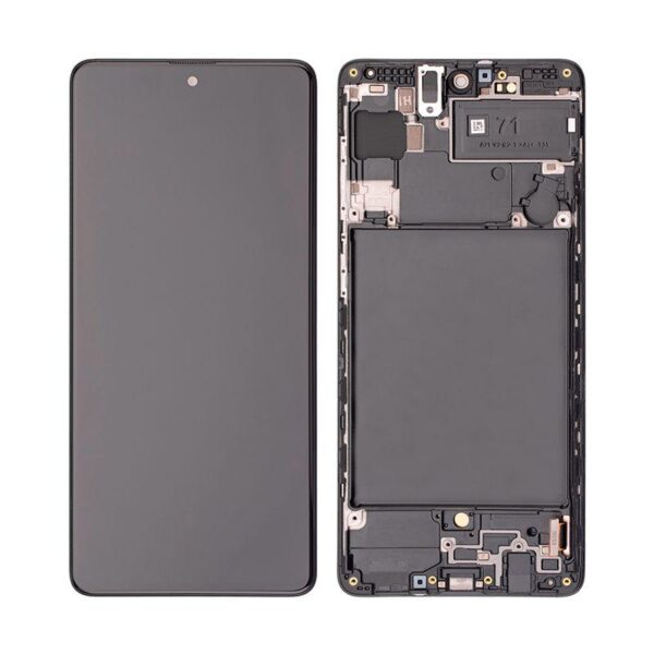 OLED ASSEMBLY WITH FRAME FOR GALAXY A71 (A715 / 2020) (PREMIUM)