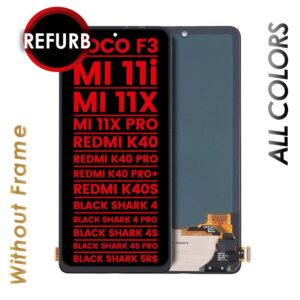 LCD ASSEMBLY FOR REDMI K40 / K40 PRO / K40 PRO+ / POCO F3 & MORE