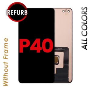 LCD ASSEMBLY WITHOUT FRAME COMPATIBLE FOR HUAWEI P40 (BLACK)