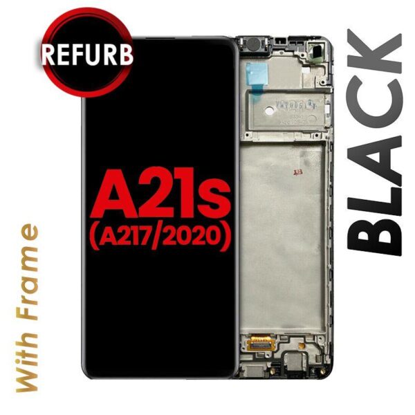 LCD ASSEMBLY WITH FRAME FOR SAMSUNG GALAXY A21S (A217 / 2020)