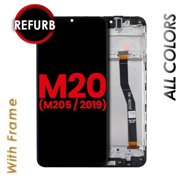 OLED ASSEMBLY WITH FRAME FOR SAMSUNG GALAXY M20 (M205 / 2019)