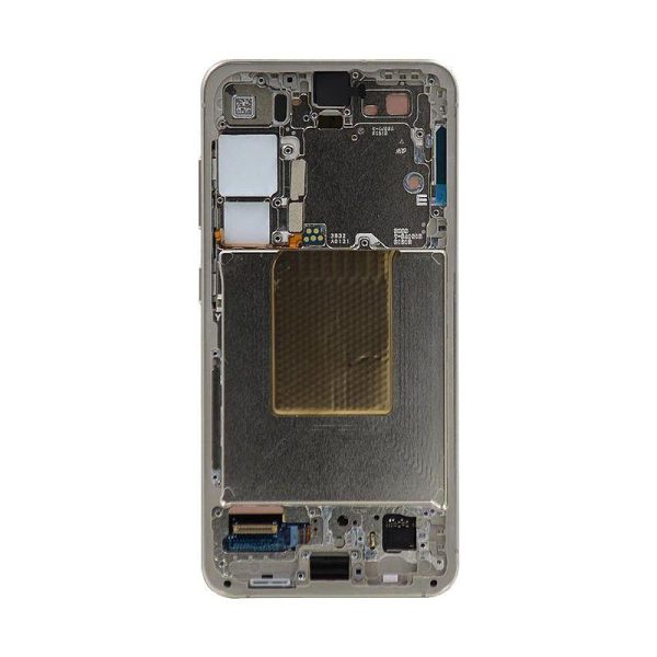 OLED ASSEMBLY WITH FRAME COMPATIBLE FOR GALAXY S24 (AMBER YELLOW