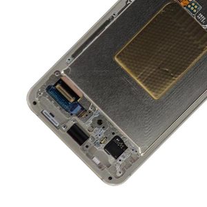 OLED ASSEMBLY WITH FRAME COMPATIBLE FOR GALAXY S24 (AMBER YELLOW