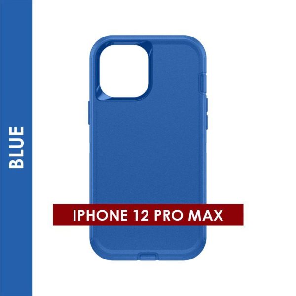 DEFENDER CASE FOR IPHONE 12 PRO MAX (BLUE)