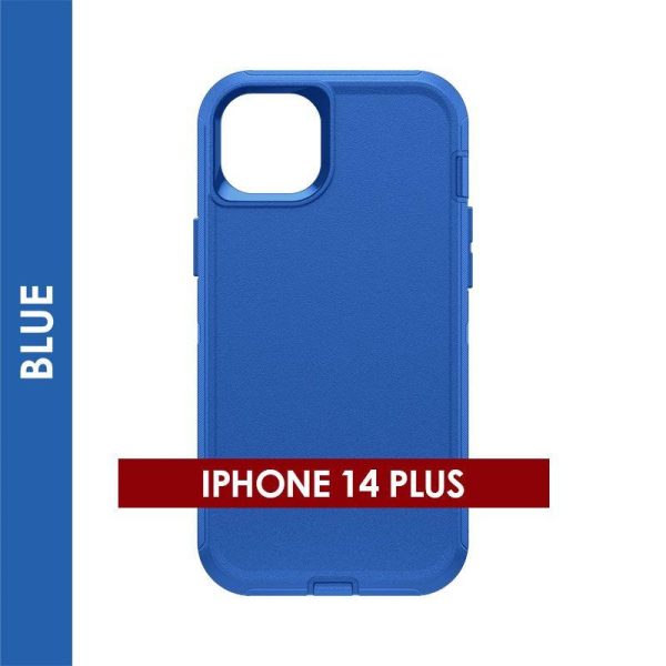 DEFENDER CASE FOR IPHONE 14 PLUS (BLUE)