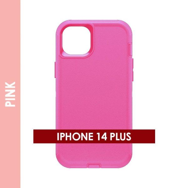 DEFENDER CASE FOR IPHONE 14 PLUS (PINK)