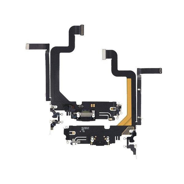 CHARGING PORT FLEX FOR IPHONE 14 PRO MAX (PREMIUM) (SPACE BLACK)