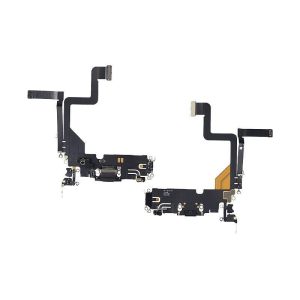 CHARGING PORT FLEX CABLE FOR IPHONE 14 PRO (PREMIUM) (BLACK)