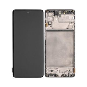 OLED ASSEMBLY WITH FRAME FOR GALAXY M51 (M515 / 2020) (BLACK)