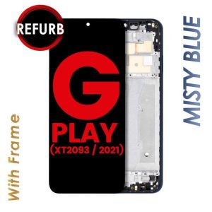 LCD ASSEMBLY WITH FRAME COMPATIBLE FOR MOTO G PLAY (XT2093) BLUE