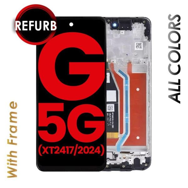 LCD ASSEMBLY WITH FRAME COMPATIBLE FOR MOTO G 5G (XT2417 / 2024)