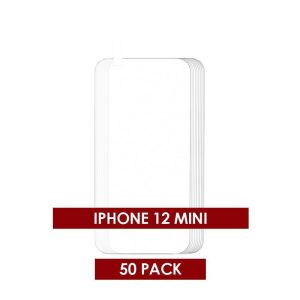 BULK TEMPER GLASS FOR IPHONE 12 MINI (CLEAR) (50PCS PACK)