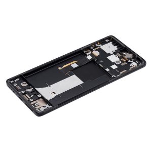 OLED ASSEMBLY WITH FRAME FOR MOTO EDGE (XT2305) (ECLIPSE BLACK)
