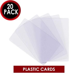 PLASTIC CARDS (20 PACK)