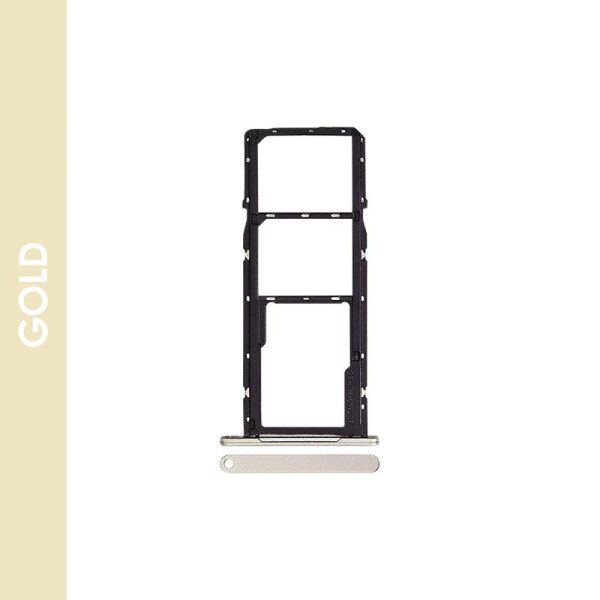 DUAL SIM TRAY COMPATIBLE FOR SAMSUNG GALAXY A06 (A065) (GOLD)