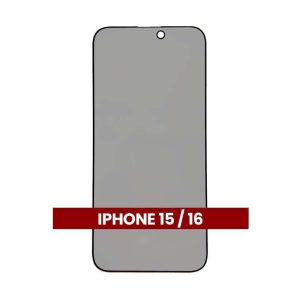 PRIVACY TEMPER GLASS COMPATIBLE FOR IPHONE 15 / IPHONE 16