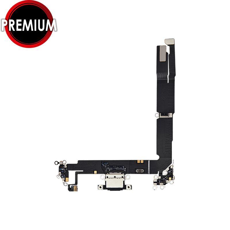 CHARGING PORT FLEX CABLE COMPATIBLE FOR IPHONE 16 PLUS (BLACK)