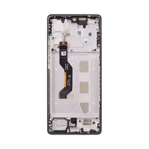 LCD ASSEMBLY WITH FRAME FOR MOTO G85 (XT2427 /2024) (URBAN GREY)