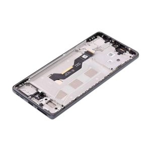 LCD ASSEMBLY WITH FRAME FOR MOTO G85 (XT2427 /2024) (URBAN GREY)