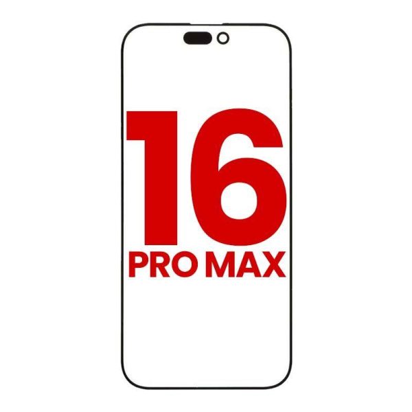 FRONT GLASS WITH OCA COMPATIBLE FOR IPHONE 16 PRO MAX