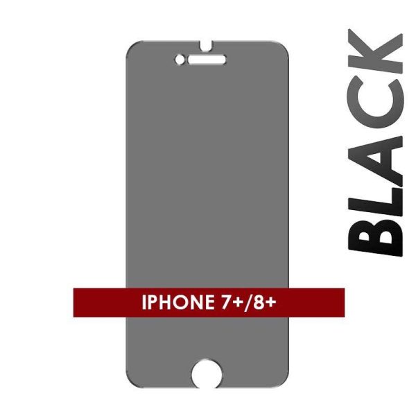 PRIVACY TEMPER GLASS COMPATIBLE FOR IPHONE 7+ / 8+ (BLACK)