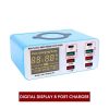 MULTI FUNCTION DIGITAL DISPLAY 8 PORT CHARGER