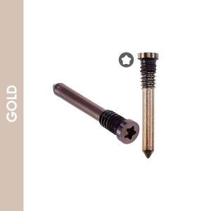 BOTTOM SCREWS FOR IPHONE 16 PRO / 16 PRO MAX (100 PACK) (GOLD)