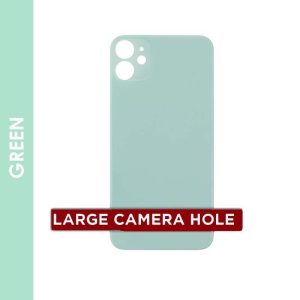 BACK GLASS COMPATIBLE FOR IPHONE 11 (NO LOGO/BIG HOLE) (GREEN)