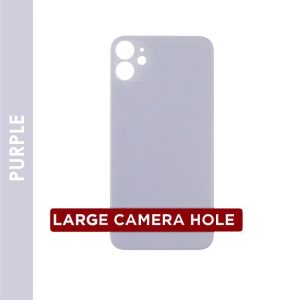 BACK GLASS COMPATIBLE FOR IPHONE 11 (NO LOGO/BIG HOLE) (PURPLE)