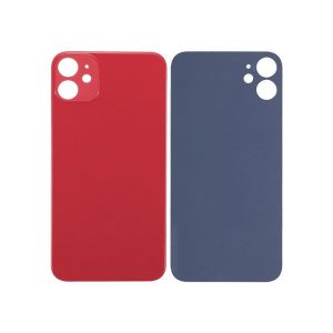 BACK GLASS COMPATIBLE FOR IPHONE 11 (NO LOGO/BIG HOLE) (RED)
