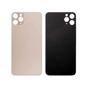 BACK GLASS COMPATIBLE FOR IPHONE 11PRO (NO LOGO/BIG HOLE)(GOLD)