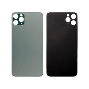 BACK GLASS COMPATIBLE FOR IPHONE 11PRO (NO LOGO/BIG HOLE)(GREEN)