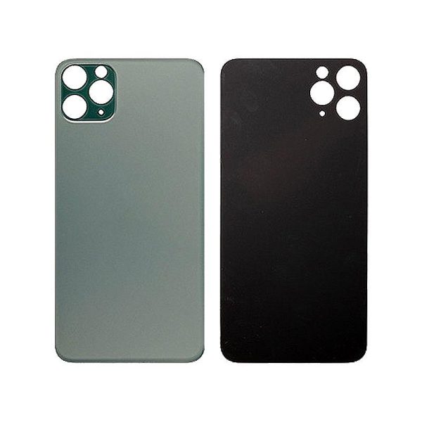 BACK GLASS COMPATIBLE FOR IPHONE 11PRO (NO LOGO/BIG HOLE)(GREEN)