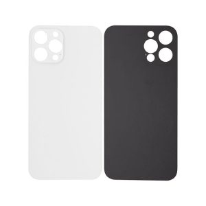 BACK GLASS COMPATIBLE FOR IPHONE 12MAX (NO LOGO/BIG HOLE)SILVER