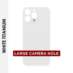 BACKDOOR COMPATIBLE FOR IPHONE 16 PRO MAX (WHITE TITANIUM)