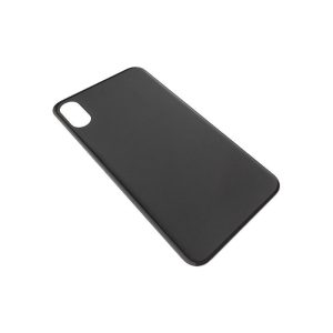 BACK GLASS COMPATIBLE FOR IPHONE X (NO LOGO / BIG HOLE) (BLACK)