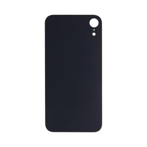 BACK GLASS COMPATIBLE FOR IPHONE XR (NO LOGO/BIG HOLE) (BLACK)