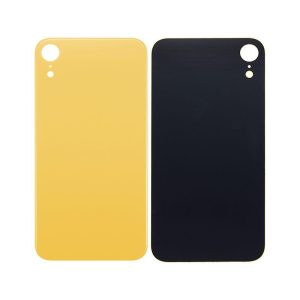 BACK GLASS COMPATIBLE FOR IPHONE XR (NO LOGO/BIG HOLE) (YELLOW)