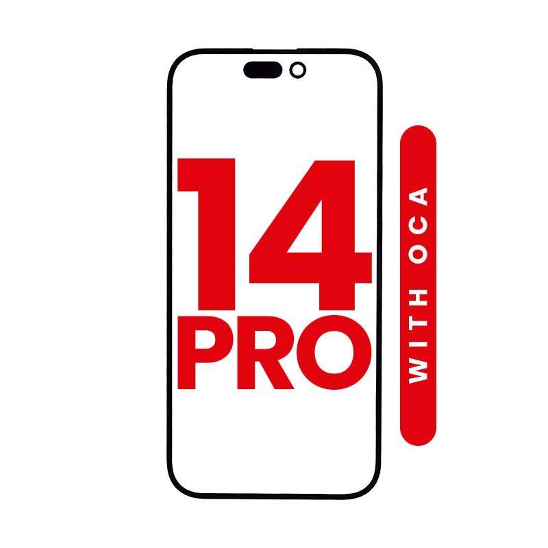 FRONT GLASS WITH OCA COMPATIBLE FOR IPHONE 14 PRO