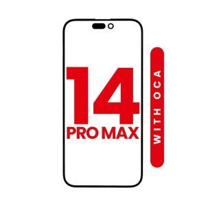 FRONT GLASS WITH OCA COMPATIBLE FOR IPHONE 14 PRO MAX