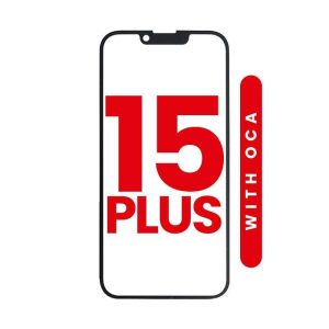 FRONT GLASS WITH OCA COMPATIBLE FOR IPHONE 15+